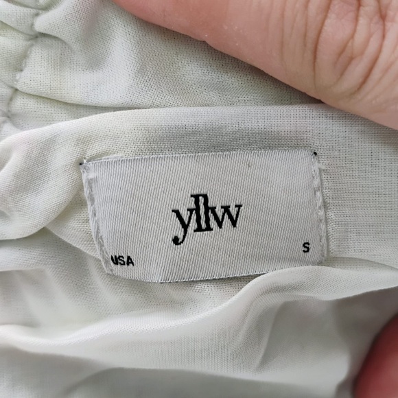 YLLW CLEO THE LABEL FLORAL COTTAGE CORE bra top v neck 100% cotton - Picture 5 of 8